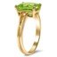 The Joni Ring, smalltop view on a hand