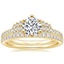 18K Yellow Gold Optica Diamond Ring with Ballad Diamond Ring (1/6 ct. tw.)