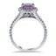 Lavender Sapphire Halo Ring, smallside view