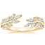 Yellow Gold Sweeping Ivy Diamond Open Ring (1/2 ct. tw.)