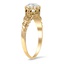 The Merlina Ring, smalltop view on a hand
