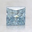 1.57 Ct. Fancy Vivid Blue Princess Lab Created Diamond