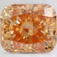 5.01 Ct. Fancy Intense Pinkish Orange Cushion Lab Created Diamond