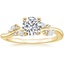 18K Yellow Gold Arden Diamond Ring, smalltop view