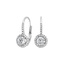 Platinum Halo Enchant Drop Earrings, smalltop view