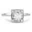 Custom Vintage Style Baguette Halo Diamond Ring