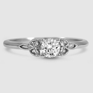 knot engagement rings