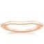 14K Rose Gold Budding Willow Contoured Ring, smalltop view