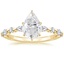18KY Moissanite Versailles Diamond Ring (1/3 ct. tw.), smalltop view