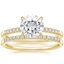 18KY Moissanite Petite Viviana Diamond Bridal Set (1/4 ct. tw.), smalltop view