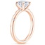 14K Rose Gold Corinne Diamond Ring, smallside view