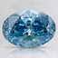 1.52 Ct. Fancy Vivid Blue Oval Lab Created Diamond