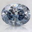 1.93 Ct. Fancy Deep Blue Oval Lab Created Diamond