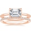 14K Rose Gold Dakota Ring with Ballad Diamond Ring (1/6 ct. tw.)