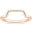 14K Rose Gold Mezzo Linear Nesting Ring, smalladditional view 1