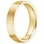 18K Yellow Gold 5mm Hidden Lotus Diamond Wedding Ring, smallside view