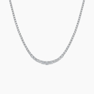 Luxe Graduated Lab Diamond Necklace