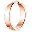 14K Rose Gold Mobius Wedding Ring, smallside view