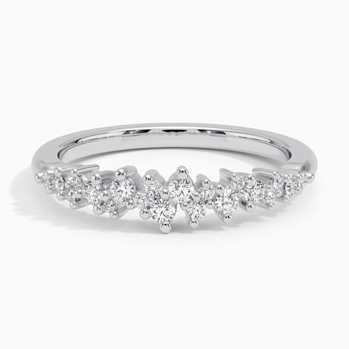 Diamond Cluster Wedding Band | Aurora | Brilliant Earth