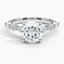 Moissanite Versailles Diamond Ring (1/3 ct. tw.) in Platinum