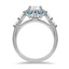 Marquise Halo Blue Diamond Ring, smallview