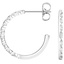 18K White Gold Marée Diamond Hoop Earrings (3/4 ct. tw.), smalladditional view 1