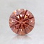 0.79 Ct. Fancy Intense Orangy Pink Round Lab Created Diamond