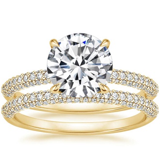 18K Yellow Gold Valencia Diamond Bridal Set (5/8 ct. tw.)