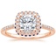 14K Rose Gold Circa Diamond Ring with Sapphire Accents (1/4 ct. tw.), smalltop view