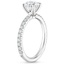 18K White Gold Luxe Amelie Diamond Ring, smallside view