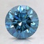 1.90 Ct. Fancy Deep Blue Round Lab Created Diamond