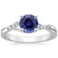 18KW Sapphire Chamise Diamond Ring (1/15 ct. tw.), smalltop view
