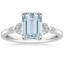 18KW Aquamarine Verbena Diamond Ring, smalltop view