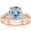 14KR Aquamarine Chamise Diamond Bridal Set, smalltop view