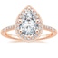 Pear 14K Rose Gold Audra Diamond Ring