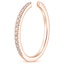 14K Rose Gold Luxe Sia Diamond Open Ring (1/5 ct. tw.), smallside view