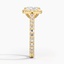 18KY Moissanite Luxe Sienna Halo Diamond Ring (3/4 ct. tw.), smallside view