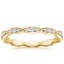 18K Yellow Gold Tacori Sculpted Crescent Eternity Diamond Ring (1/3 ct. tw.), smalltop view