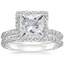 18KW Moissanite Nova Diamond Bridal Set (3/4 ct. tw.), smalltop view