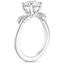 18KW Sapphire Arden Diamond Ring, smalltop view