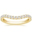18K Yellow Gold Curved Amelie Diamond Ring (1/3 ct. tw.), smalltop view