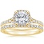 18K Yellow Gold Joy Diamond Ring (1/3 ct. tw.) with Bliss Diamond Ring (1/5 ct. tw.)