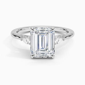 Perfect Fit Three Stone Pear Diamond Ring