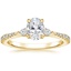 18K Yellow Gold Tapered Luxe Aria Diamond Ring (1/5 ct. tw.), smalltop view