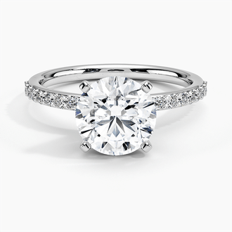 Platinum Petite Shared Prong Diamond Ring (1/4 ct. tw.)