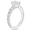 18K White Gold Tapered Luxe Sienna Diamond Ring, smallside view