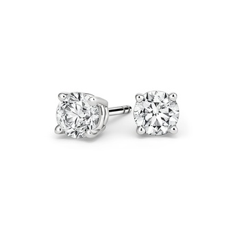 Certified Lab Created Diamond Stud Earrings (1 1/2 ct. tw.) in 18K White Gold