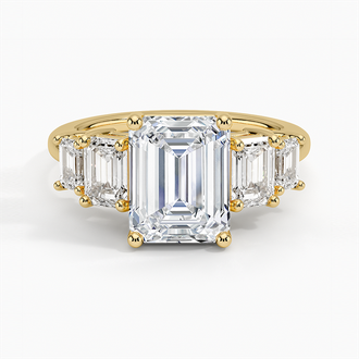 18K Yellow Gold Luxe Rhiannon Five Stone Diamond Ring