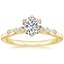 18K Yellow Gold Rochelle Diamond Ring, smalltop view
