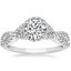 Round Twist Diamond Engagement Ring 